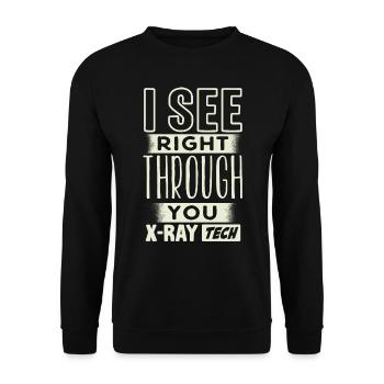 Xray Tech, Xray -Techniker - Unisex Pullover - Schwarz - Vorne - Alina (178cm) & Michal (187cm)