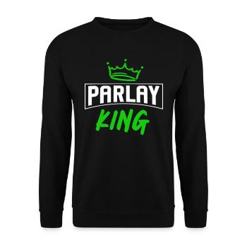 Parlays, Parlay, Sports Betting - Unisex Sweatshirt - black - Front - Alina (178cm) & Michal (187cm)