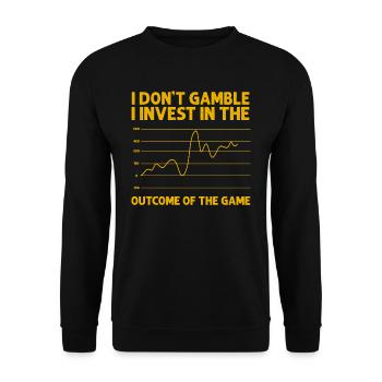 Parlays, Parlay, Sports Betting - Unisex Sweatshirt - black - Front - Alina (178cm) & Michal (187cm)