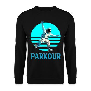 Parkour - Unisex Pullover - Schwarz - Vorne - Alina (178cm) & Michal (187cm)