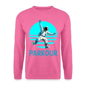 Parkour - Sweat-shirt Unisexe - rose - Devant