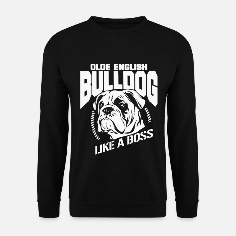 Olde English Bulldog Hund Geschenk - Unisex Pullover - Schwarz