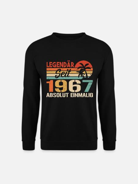 Original 1967 Jahrgang Vintage Geburtstag 1967 - Unisex Pullover - Schwarz