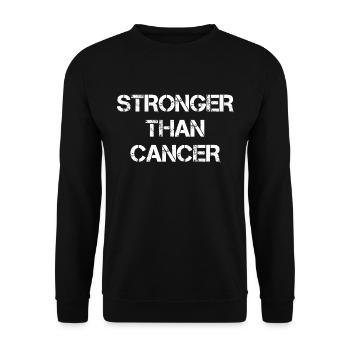 Stronger Than Cancer - Unisex Pullover - Schwarz - Vorne - Alina (178cm) & Michal (187cm)