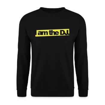 I AM THE DJ - Unisex Sweatshirt - black - Front - Alina (178cm) & Michal (187cm)