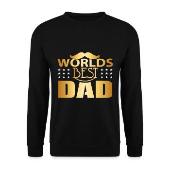 Der beste Vater der Welt - der beste Vater der Welt - - Unisex Pullover - Schwarz - Vorne - Alina (178cm) & Michal (187cm)