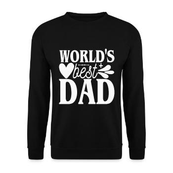 Der beste Vater der Welt - der beste Vater der Welt - - Unisex Pullover - Schwarz - Vorne - Alina (178cm) & Michal (187cm)