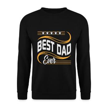 Bester Vater aller Zeiten - Unisex Pullover - Schwarz - Vorne - Alina (178cm) & Michal (187cm)