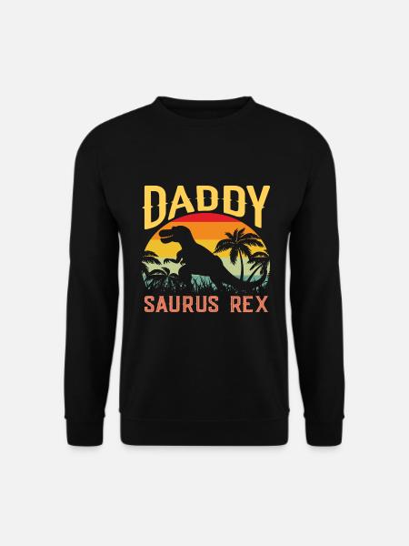 Vatertags-Geschenkidee für daddysaurus - Vatertag - Unisex Pullover - Schwarz