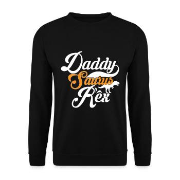 Idée cadeau fête des pères pour daddysaurus - Fête des pères - Sweat-shirt Unisexe - noir - Devant - Alina (178cm) & Michal (187cm)