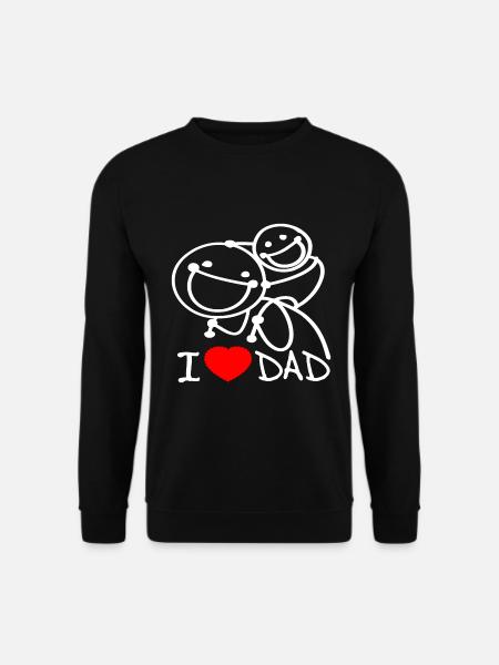 i love dad EN - Unisex Sweatshirt - black