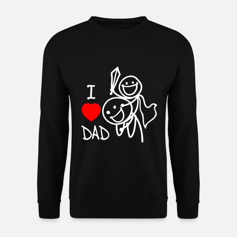 i love dad EN - Unisex Sweatshirt - black