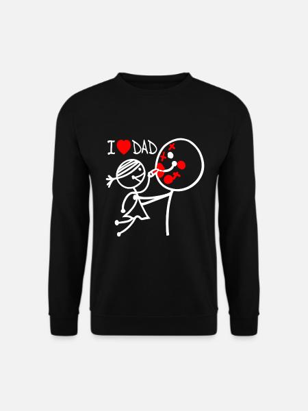 i love dad EN - Unisex Sweatshirt - black