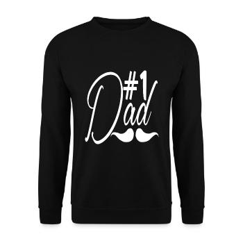 no1 papa du monde - Sweat-shirt Unisexe - noir - Devant - Alina (178cm) & Michal (187cm)