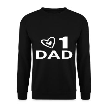 no1 papa du monde - Sweat-shirt Unisexe - noir - Devant - Alina (178cm) & Michal (187cm)