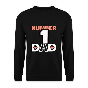no1 papa du monde - Sweat-shirt Unisexe - noir - Devant - Alina (178cm) & Michal (187cm)