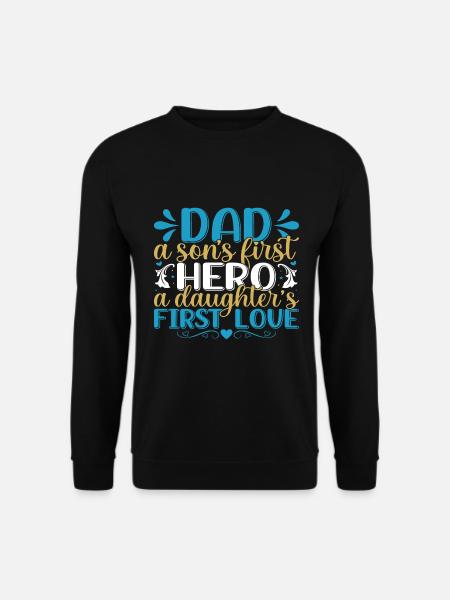 Vater und Sohn - Vater und Tochter schenken Vater - Unisex Pullover - Schwarz
