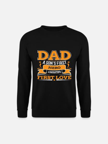 Père et fils - père et fille cadeau père - Sweat-shirt Unisexe - noir