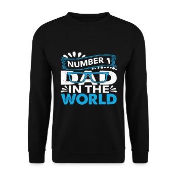 no1 papa du monde - Sweat-shirt Unisexe - noir - Devant - Alina (178cm) & Michal (187cm)