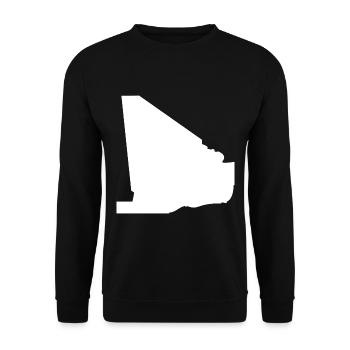 Drapeau de la carte du Mali - Sweat-shirt Unisexe - noir - Devant - Alina (178cm) & Michal (187cm)