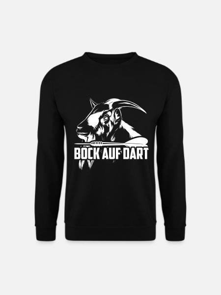 Bock auf Dart Dartspieler Geschenk - Unisex Pullover - Schwarz