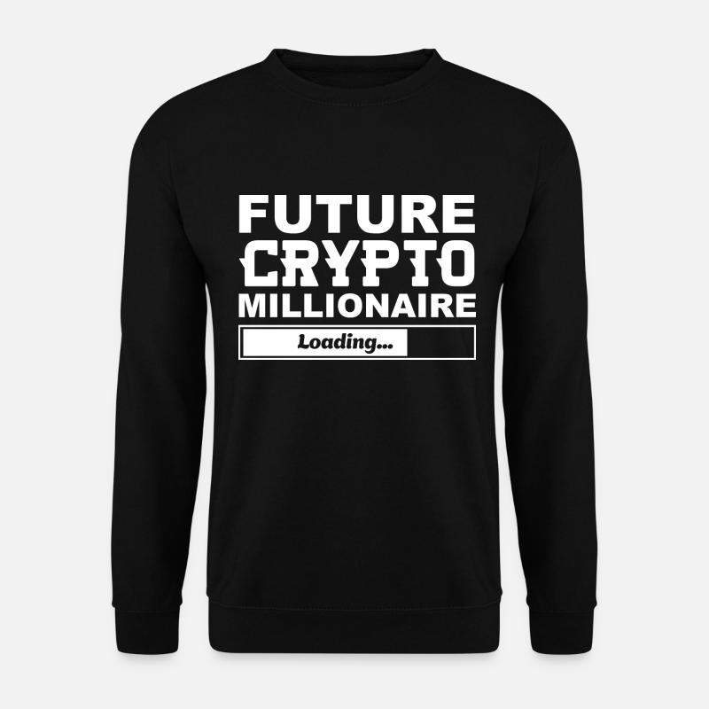 Future Crypto Millionaire se charge - Sweat-shirt Unisexe - noir