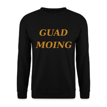 bayrisch guten morgen - Unisex Pullover - Schwarz - Vorne - Alina (178cm) & Michal (187cm)