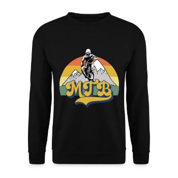 Vélo de montagne Cyclisme Cyclisme Cyclisme - Sweat-shirt Unisexe - noir - Devant - Alina (178cm) & Michal (187cm)
