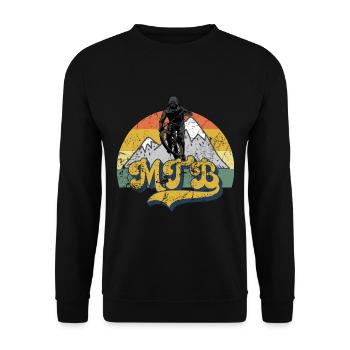 Vélo de montagne Cyclisme Cyclisme Cyclisme - Sweat-shirt Unisexe - noir - Devant - Alina (178cm) & Michal (187cm)