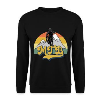 Vélo de montagne Cyclisme Cyclisme Cyclisme - Sweat-shirt Unisexe - noir - Devant - Alina (178cm) & Michal (187cm)