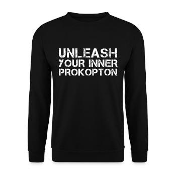 Stoicism Stoics Unleash Your Inner Procopton - Unisex Sweatshirt - black - Front - Alina (178cm) & Michal (187cm)
