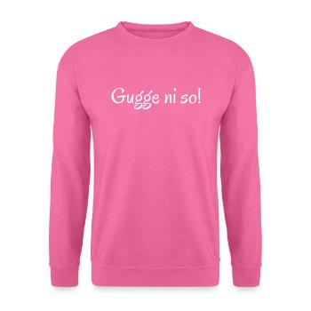 Gugge ni dialecte saxon saxon Ossi - Sweat-shirt Unisexe - rose - Devant