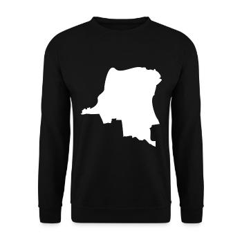 Drapeau de la carte du Congo - Sweat-shirt Unisexe - noir - Devant - Alina (178cm) & Michal (187cm)