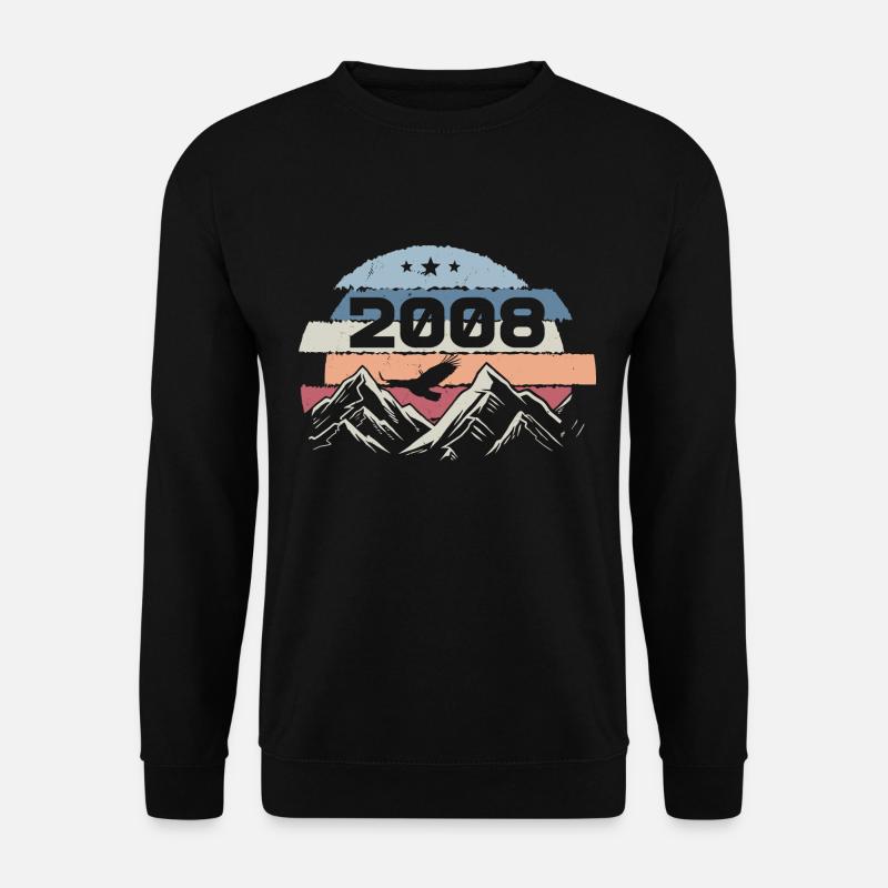 Original 2008 Jahrgang 2008 Geburtstag 2008 - Unisex Pullover - Schwarz