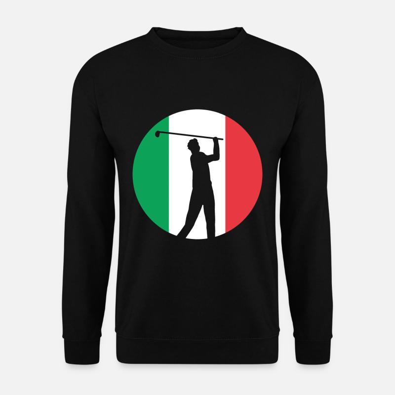 Italien Italia italienisch italienische Flagge - Unisex Pullover - Schwarz