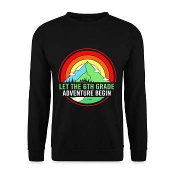 6th Grade - Unisex Sweatshirt - black - Front - Alina (178cm) & Michal (187cm)