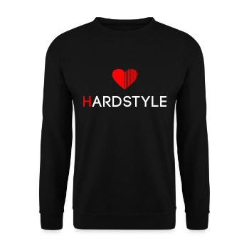 Hardstyle - Rawstyle - Hardstyler Gift merch - Unisex Sweatshirt - black - Front - Alina (178cm) & Michal (187cm)