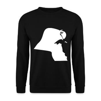 Kuwait Landkarte Flagge - Unisex Pullover - Schwarz - Vorne - Alina (178cm) & Michal (187cm)