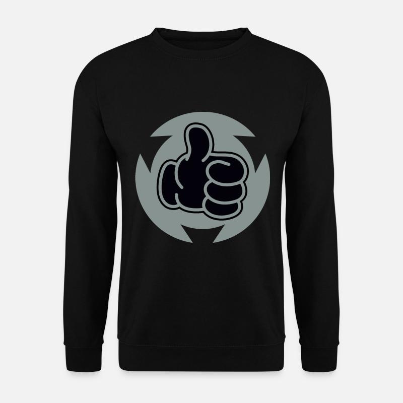 Daumen Hoch - Unisex Pullover - Schwarz