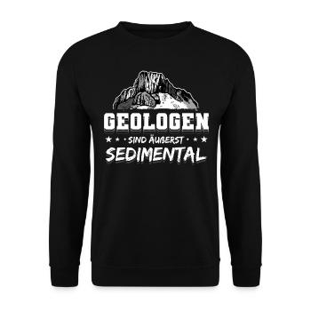 Geologie Geologe Geologist Geology Geologin - Unisex Pullover - Schwarz - Vorne - Alina (178cm) & Michal (187cm)