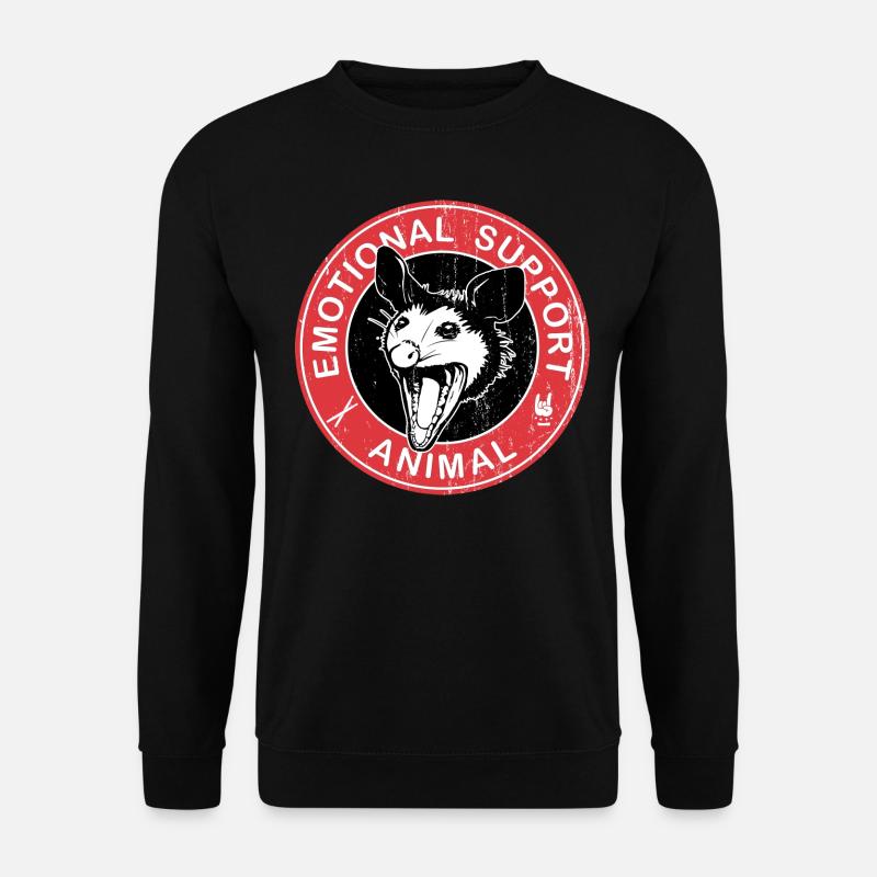 Opposum Graphic - Unisex Sweatshirt - black