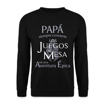 DAD, You're Great - Unisex Sweatshirt - black - Front - Alina (178cm) & Michal (187cm)