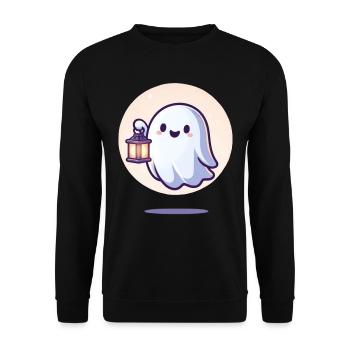 Ghost - Unisex Pullover - Schwarz - Vorne - Alina (178cm) & Michal (187cm)