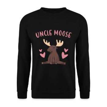 wapiti oncle orignal - Sweat-shirt Unisexe - noir - Devant - Alina (178cm) & Michal (187cm)