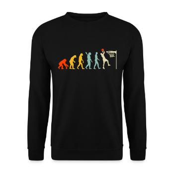 Evolution Basketball Game - Unisex Pullover - Schwarz - Vorne - Alina (178cm) & Michal (187cm)