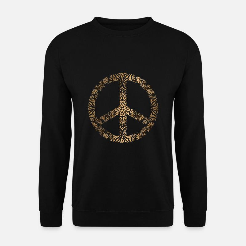 Friedenszeichen Motiv - Unisex Pullover - Schwarz