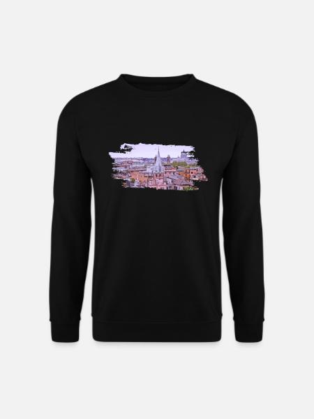 Roma Rome Rom - Unisex Pullover - Schwarz