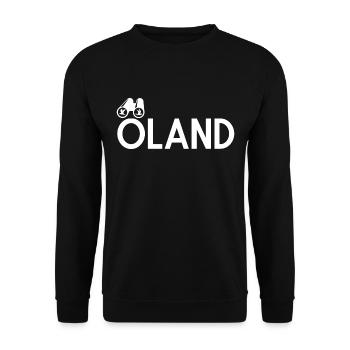 Öland Binoculars Birds Bird watching Ornithology - Unisex Sweatshirt - black - Front - Alina (178cm) & Michal (187cm)