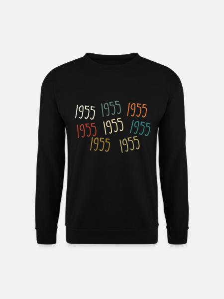 Jahrgang 1955 Geburtsjahr - legendär seit 1955 - Unisex Pullover - Schwarz