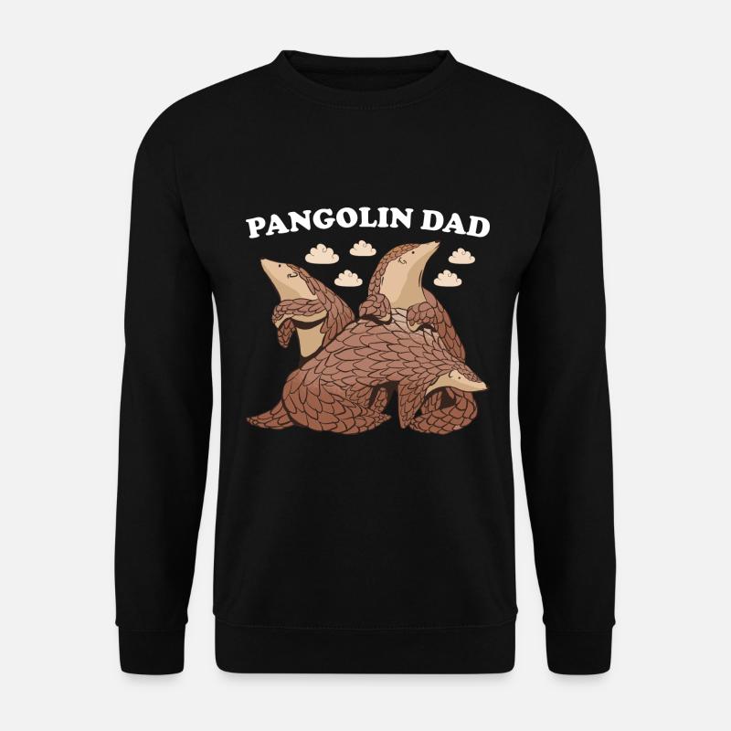 Pangolin Dad Pangolin - Unisex Pullover - Schwarz